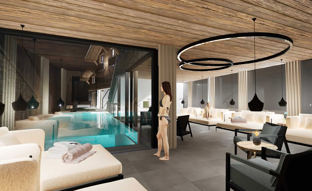 Neues Indoorpool im Peak Luxus Chalet Sölden in Tirol