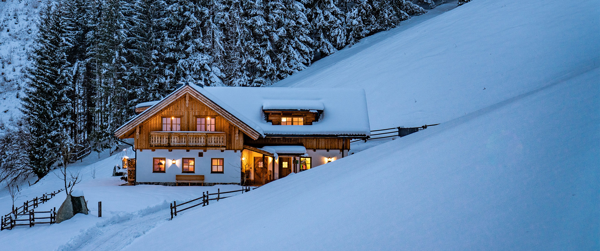 Almchalet Linharterhof - Winterurlaub Chalet Alleinlage Ennstal Schladming
