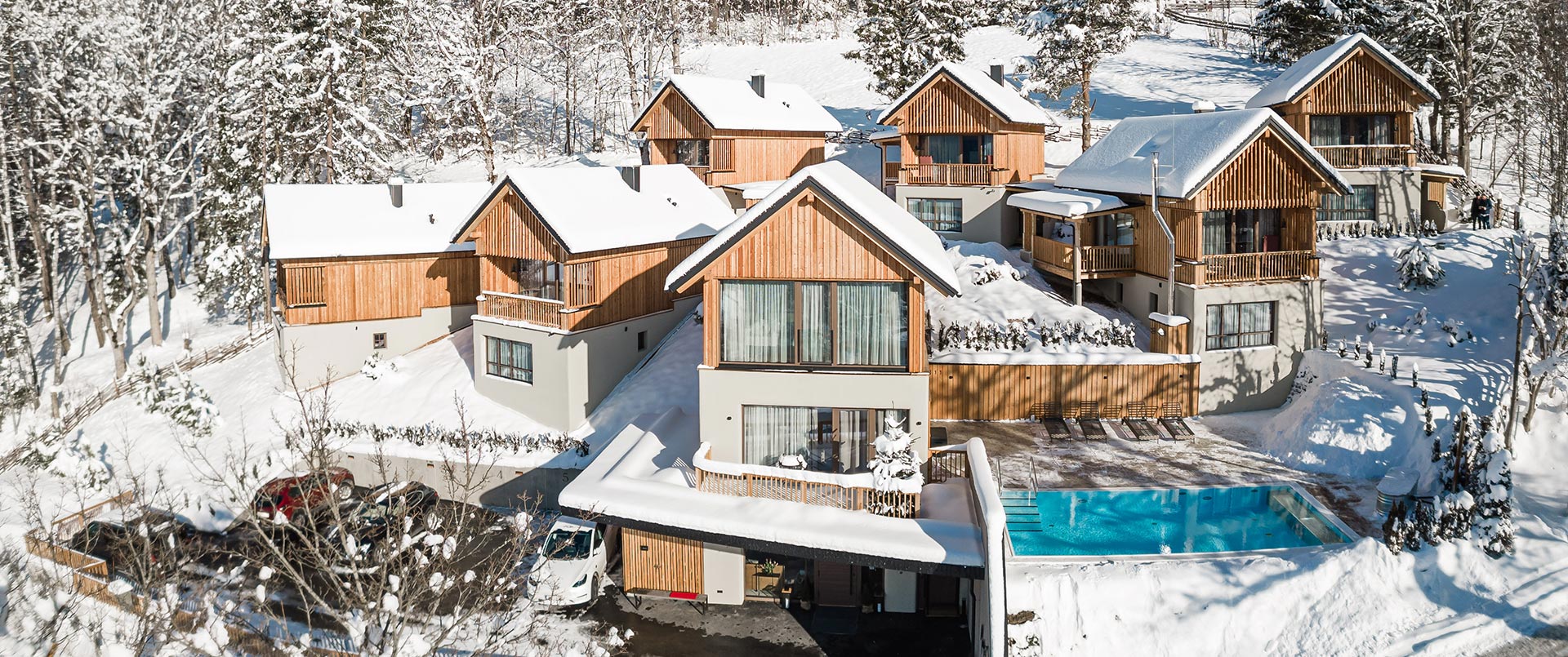 Lehenriedl Chalets Winterurlaub Rosen-Chalets Wagrain Salzburger Sportwelt